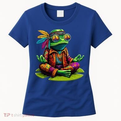 Frog Peace Sign Hippie Frog Women's T-Shirt