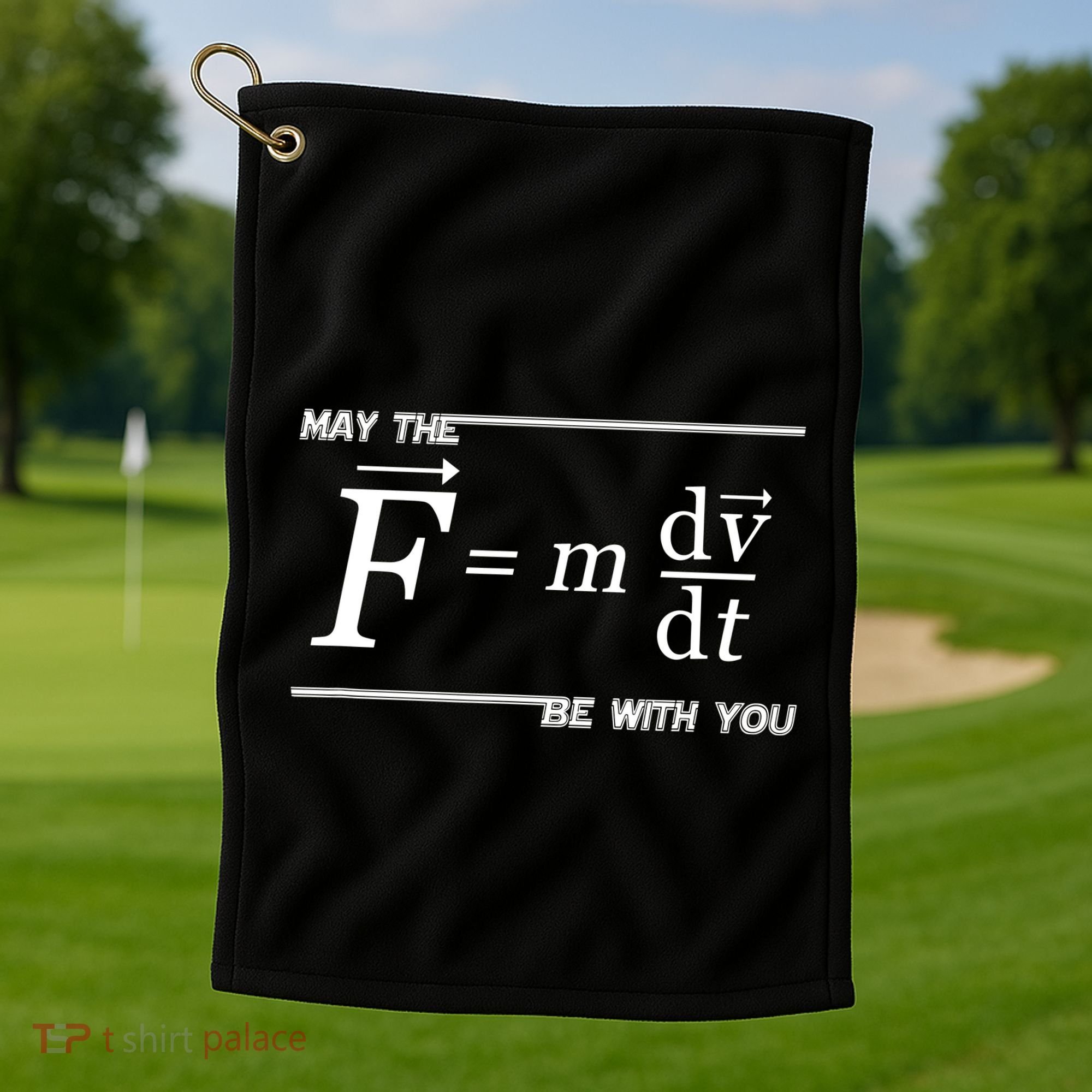 Funny Physics Science Golf Towel