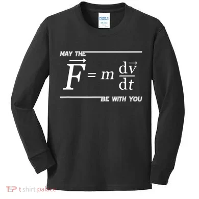 Funny Physics Science Kids Long Sleeve Shirt