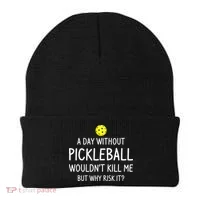 Funny Pickleball Saying Pickleball Player Beanie thumb 0