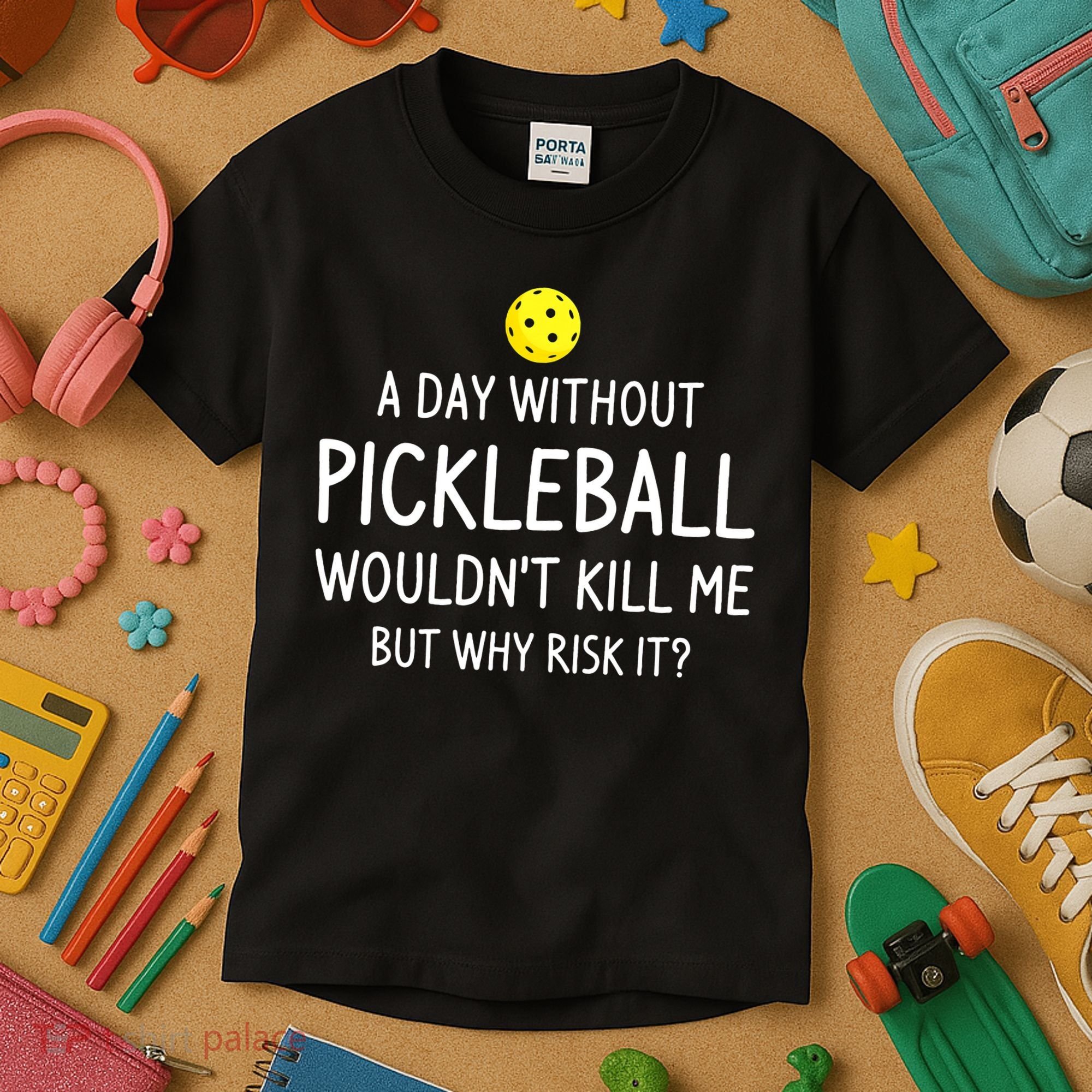 Funny Pickleball Saying Pickleball Player Kids T-Shirt