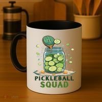 Funny Pickleball Squad Coffee Mug thumb 4