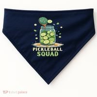 Funny Pickleball Squad USA-Made Doggie Bandana thumb 0