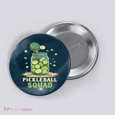 Funny Pickleball Squad Button