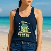 Funny Pickleball Squad Women's Tank Top thumb 2