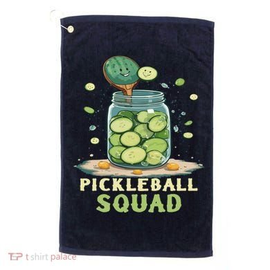 Funny Pickleball Squad Golf Towel