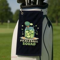 Funny Pickleball Squad Golf Towel thumb 2