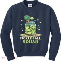 Funny Pickleball Squad Kids Sweatshirt thumb 0
