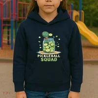 Funny Pickleball Squad Kids Hoodie thumb 3