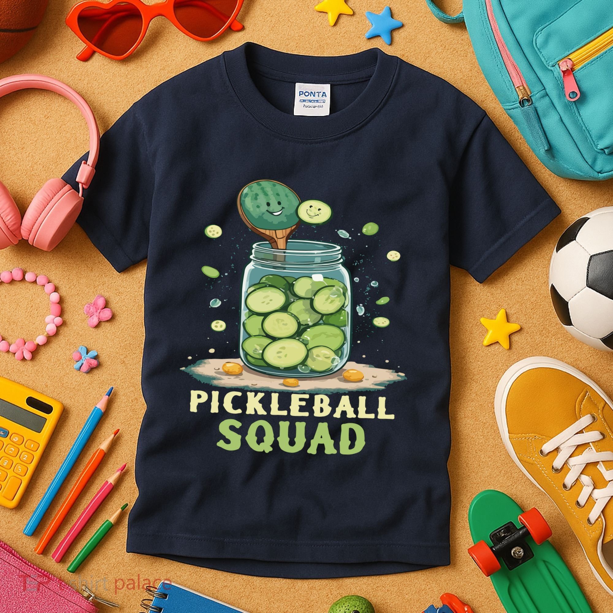 Funny Pickleball Squad Kids T-Shirt