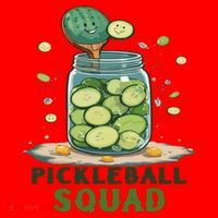 Funny Pickleball Squad Santa Hat thumb 1