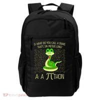 Funny Python Snake Pi Day Backpack thumb 0