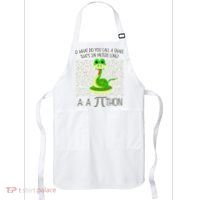 Funny Python Snake Pi Day Apron thumb 0