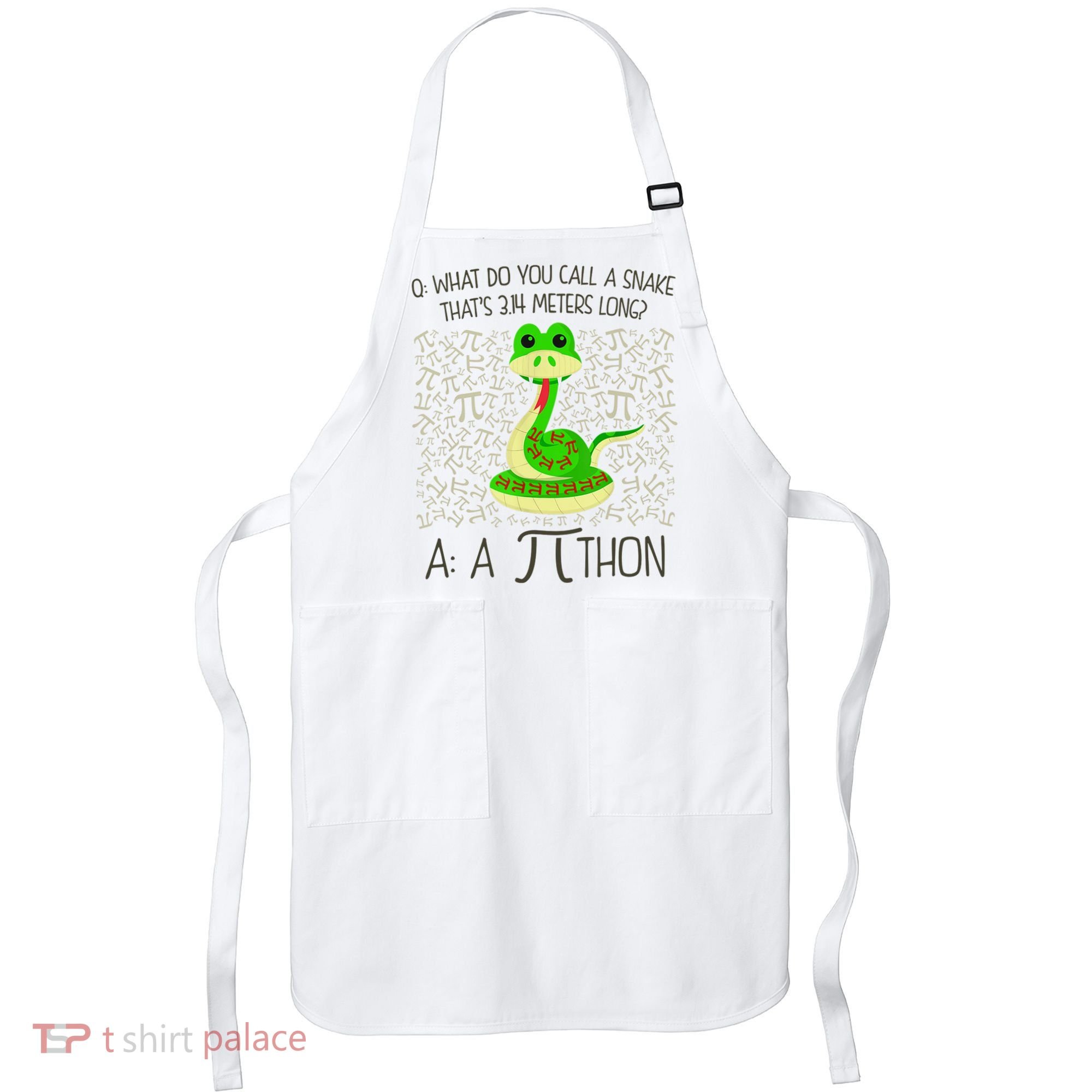 Funny Python Snake Pi Day Apron