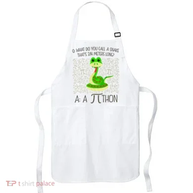 Funny Python Snake Pi Day Apron