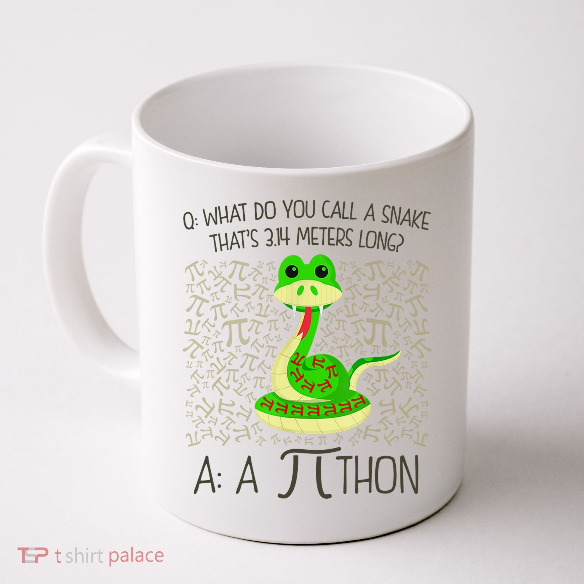 Funny Python Snake Pi Day Coffee Mug