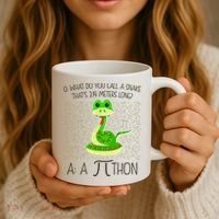 Funny Python Snake Pi Day Coffee Mug thumb 3