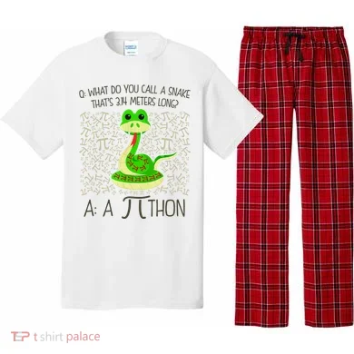 Funny Python Snake Pi Day Pajama Set