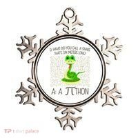 Funny Python Snake Pi Day Ornament thumb 0