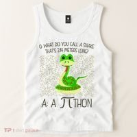 Funny Python Snake Pi Day Tank Top thumb 2