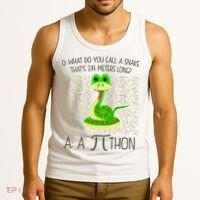 Funny Python Snake Pi Day Tank Top thumb 3