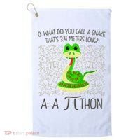 Funny Python Snake Pi Day Golf Towel thumb 0