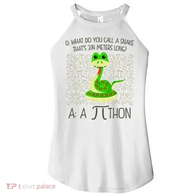 Funny Python Snake Pi Day Women's Perfect Tri Rocker Tank