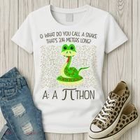 Funny Python Snake Pi Day Women's T-Shirt thumb 3