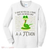 Funny Python Snake Pi Day Kids Long Sleeve Shirt thumb 0