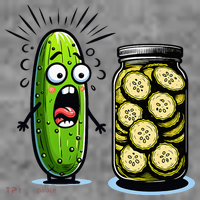 Funny Pickle Surprise A Cucumber And A Jar Of Sliced Pickles Toddler Hoodie thumb 2