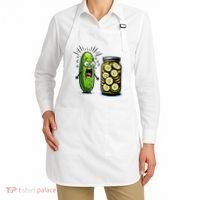 Funny Pickle Surprise A Cucumber And A Jar Of Sliced Pickles Apron thumb 2