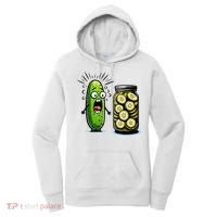 Funny Pickle Surprise A Cucumber And A Jar Of Sliced Pickles Women's Hoodie thumb 0