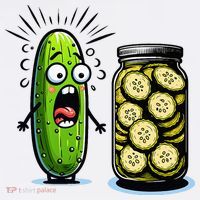 Funny Pickle Surprise A Cucumber And A Jar Of Sliced Pickles Women's Hoodie thumb 2