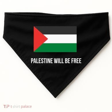 Free Palestine Strong USA-Made Doggie Bandana