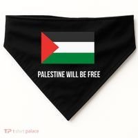 Free Palestine Strong USA-Made Doggie Bandana thumb 0