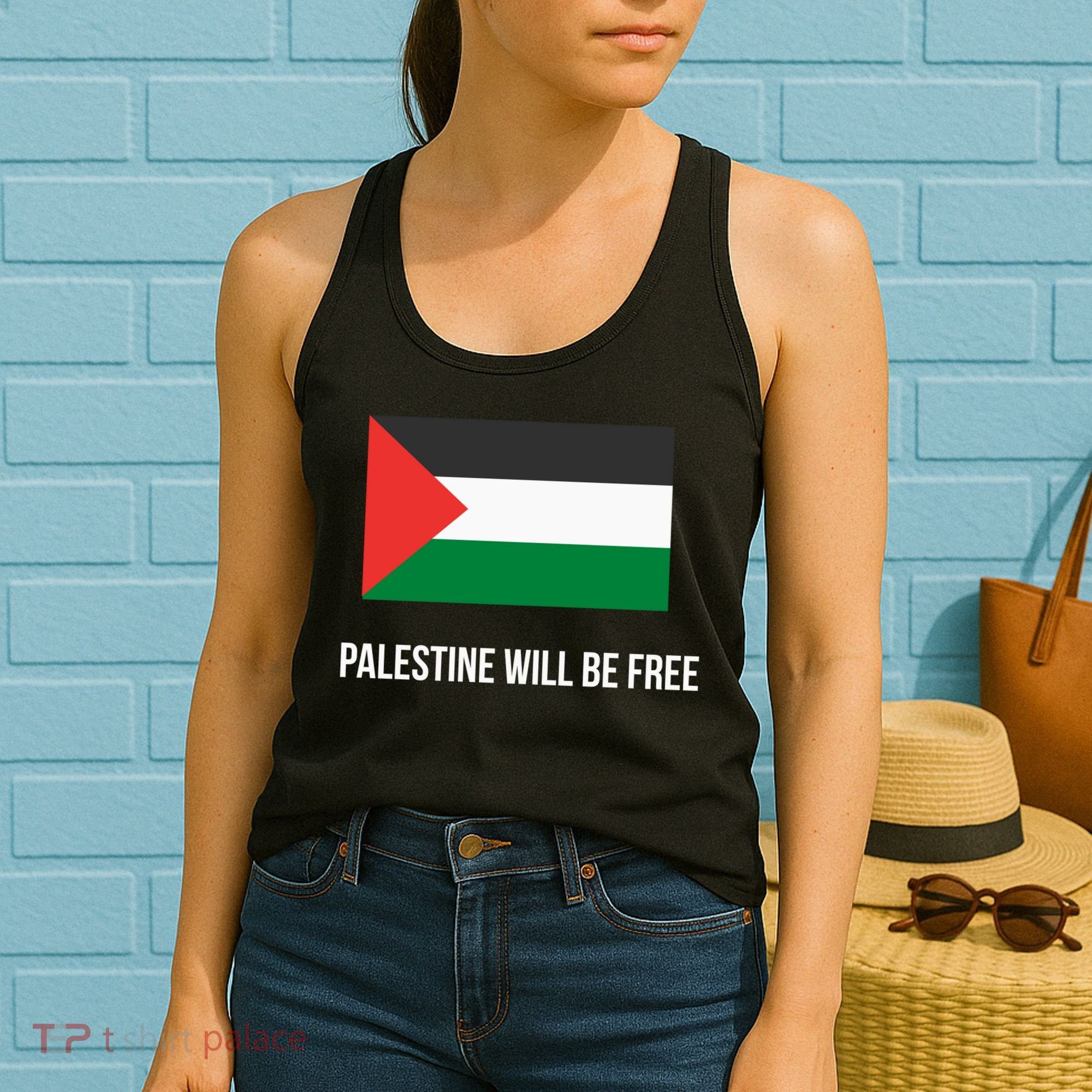 Free Palestine Strong Women's Tank Top