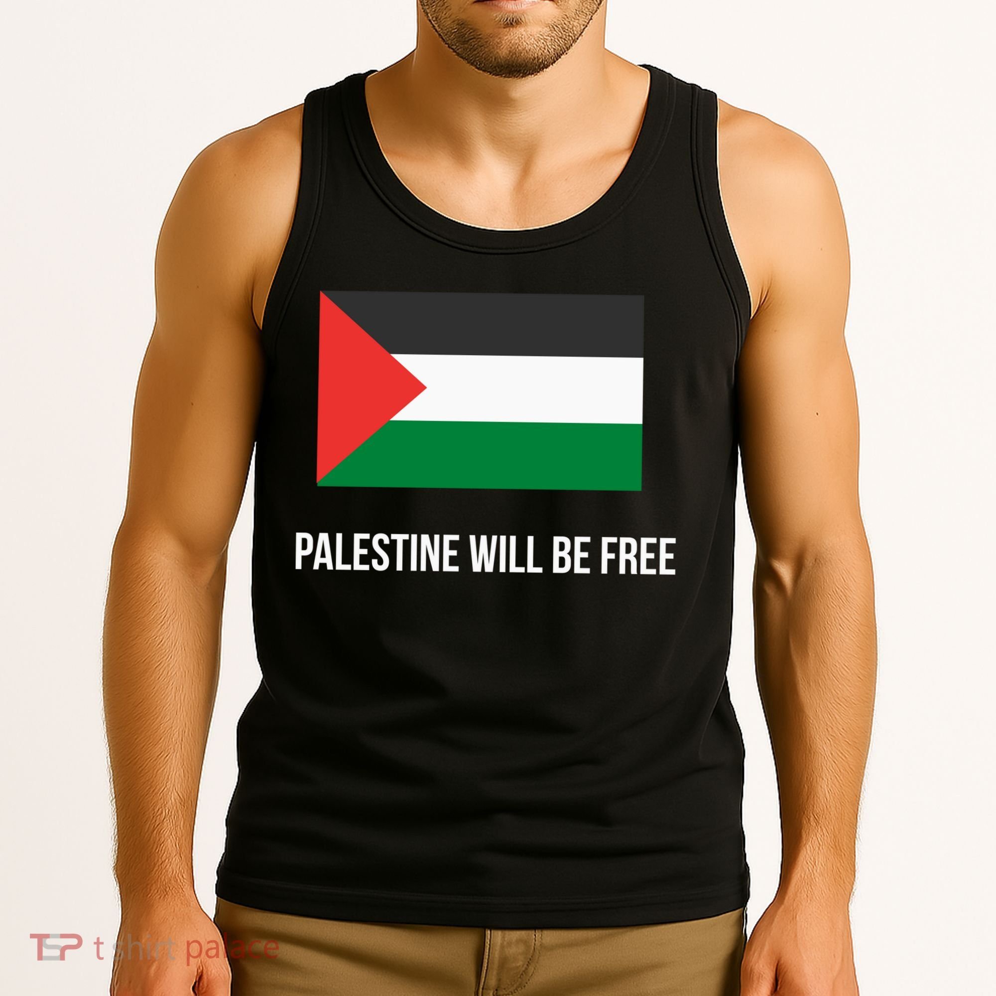 Free Palestine Strong Tank Top