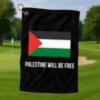 Free Palestine Strong Golf Towel thumb 1