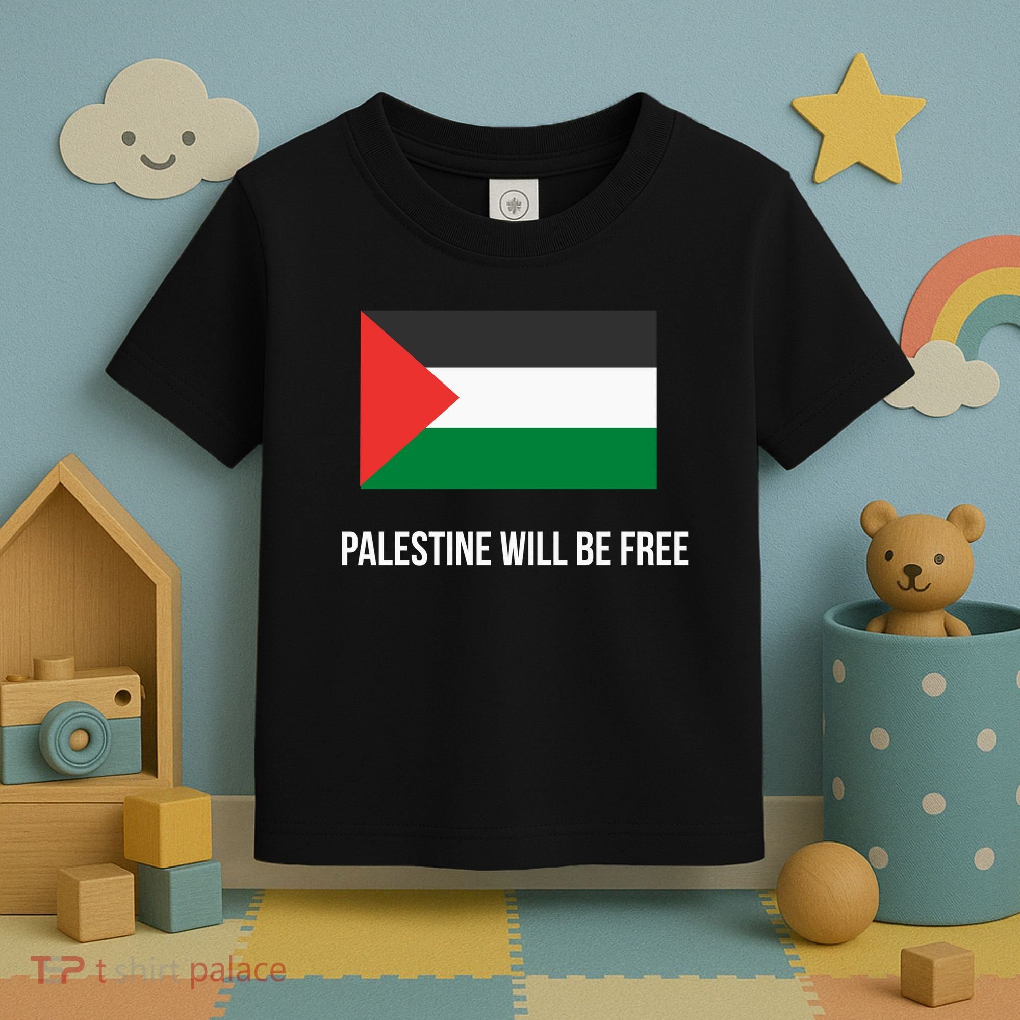 Free Palestine Strong Toddler T-Shirt