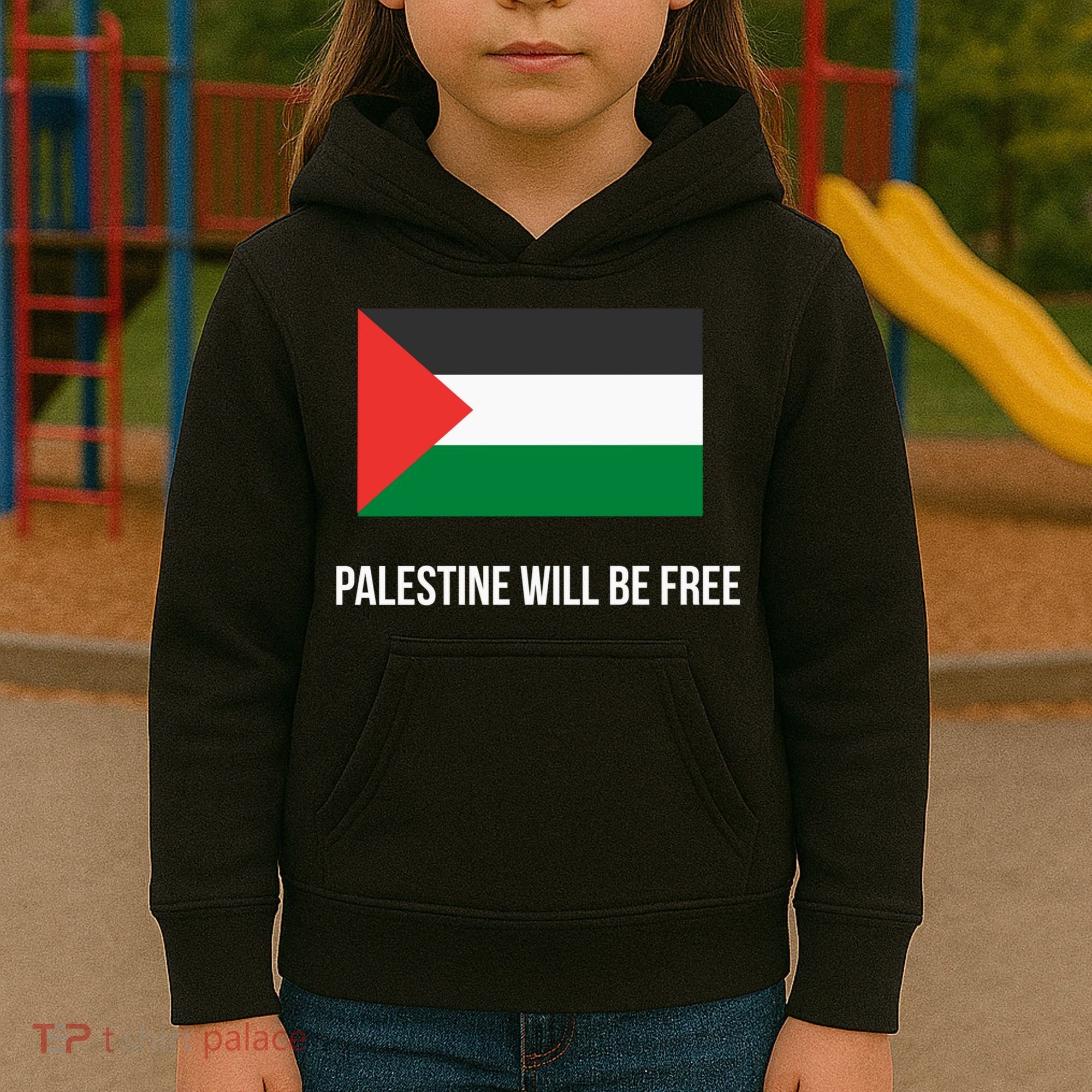 Free Palestine Strong Kids Hoodie