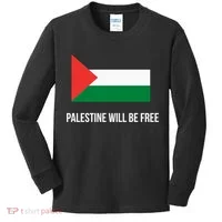 Free Palestine Strong Kids Long Sleeve Shirt thumb 0