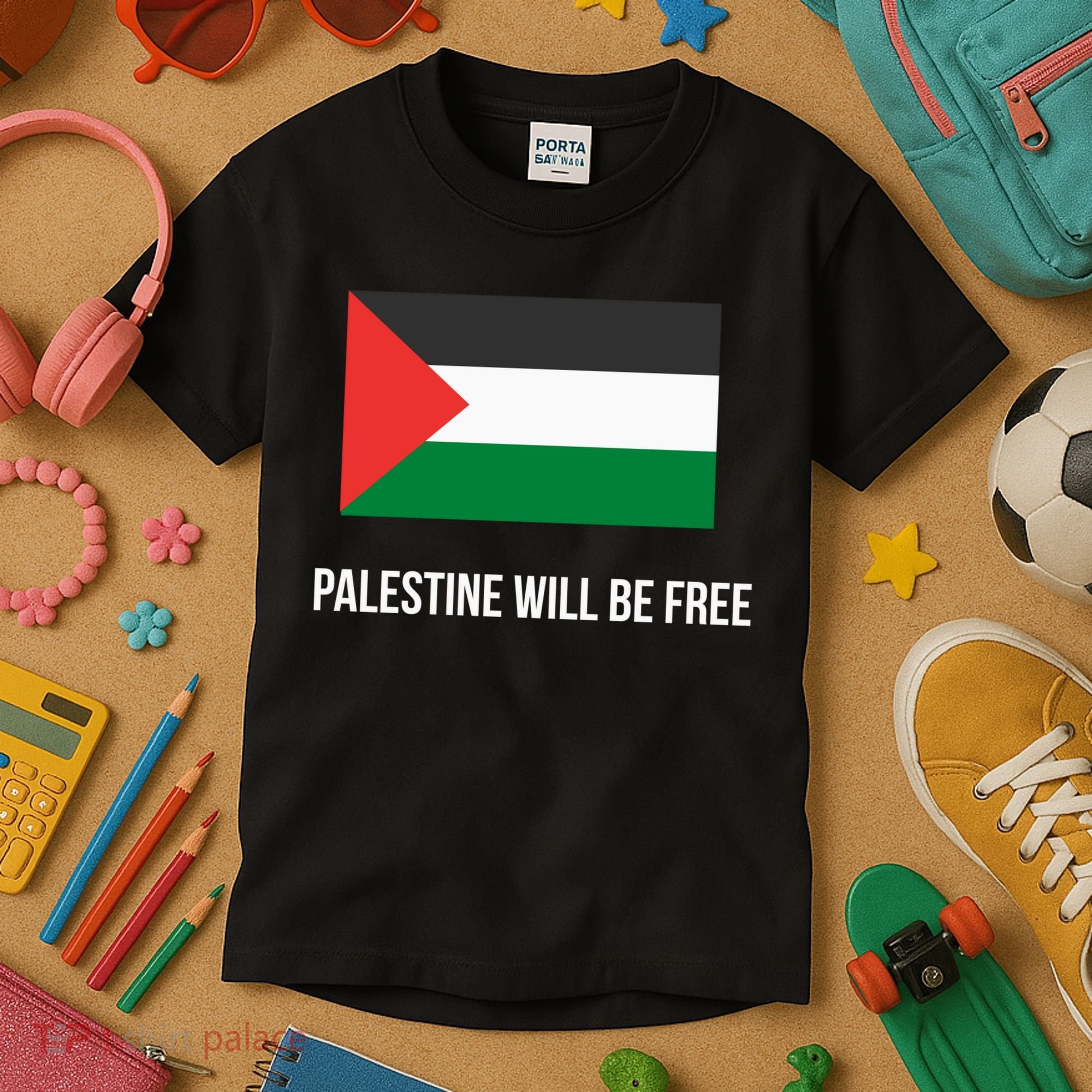 Free Palestine Strong Kids T-Shirt