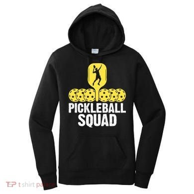Funny Pickleball Squad Sport Gift Pickleball Player Women's Hoodie
