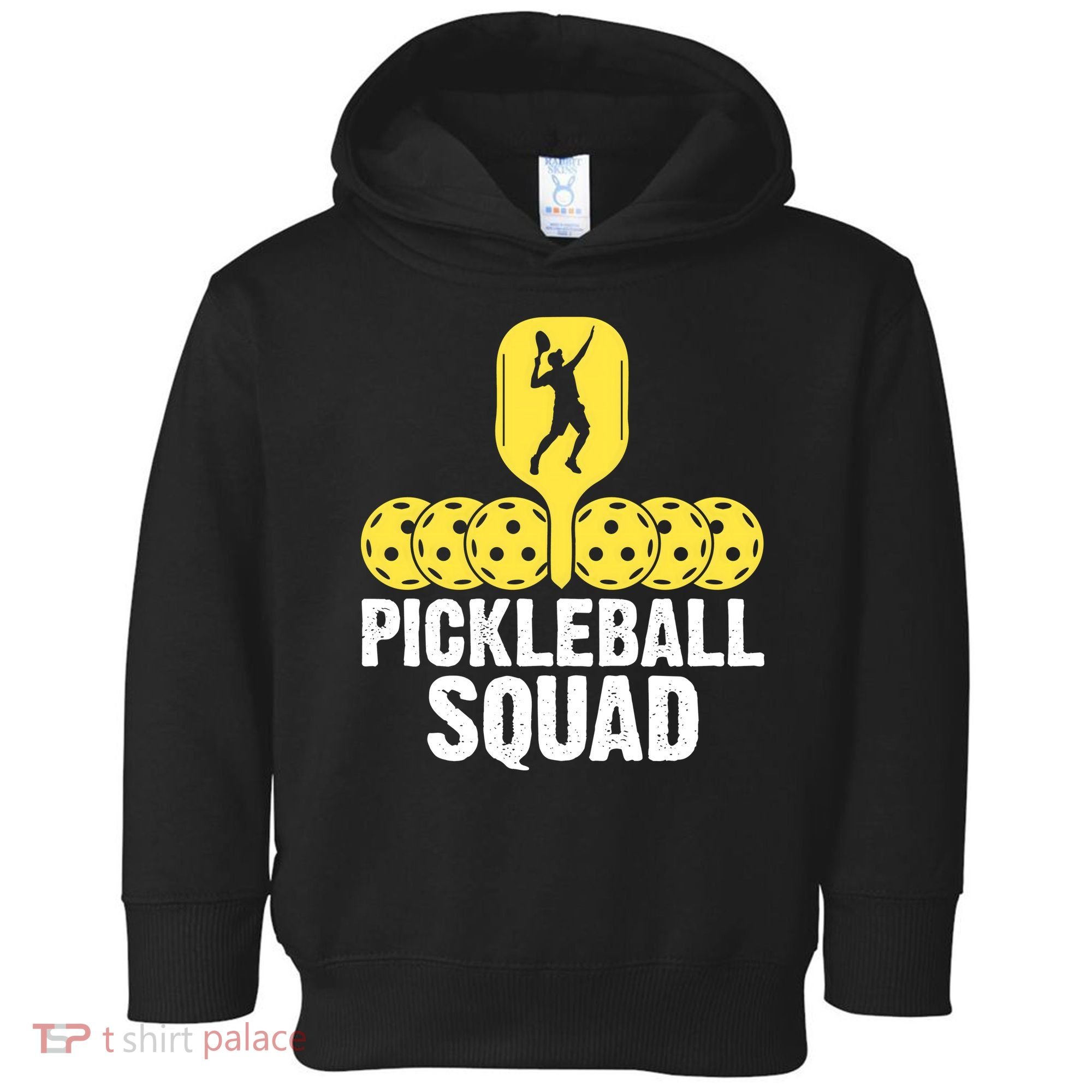Funny Pickleball Squad Sport Gift Pickleball Player Toddler Hoodie
