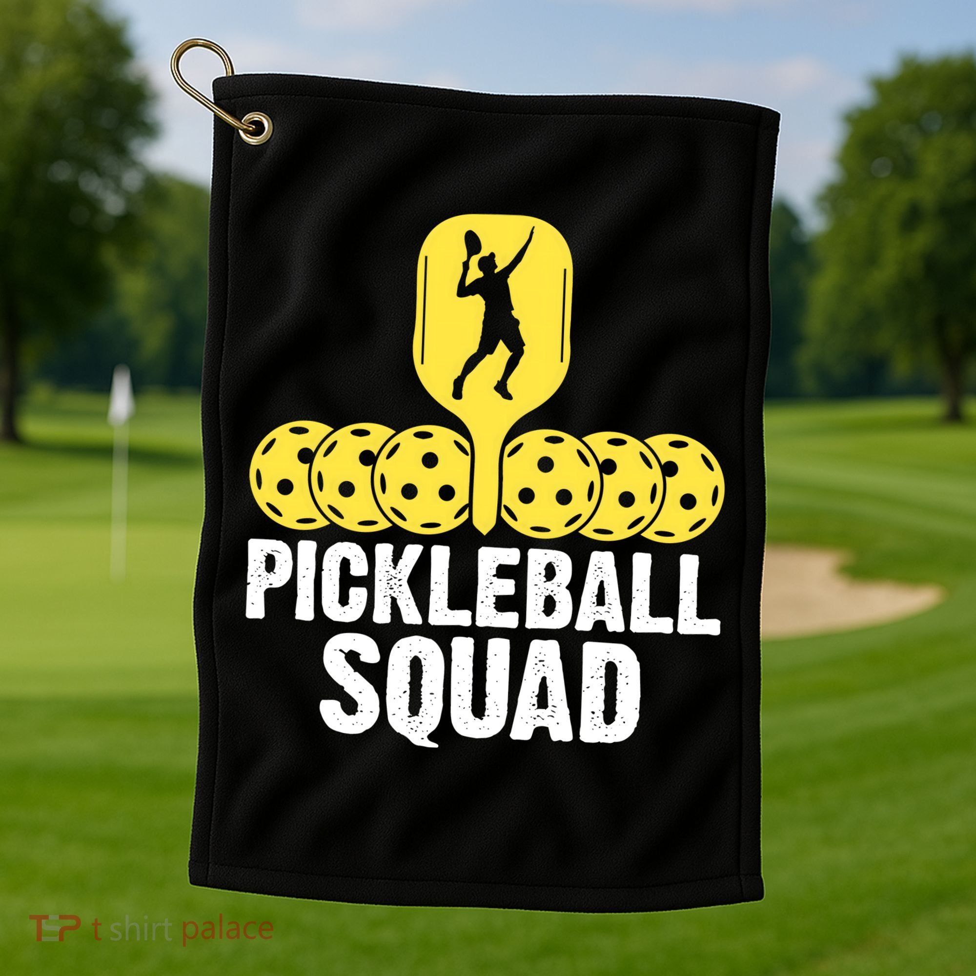 Funny Pickleball Squad Sport Gift Pickleball Player Golf Towel