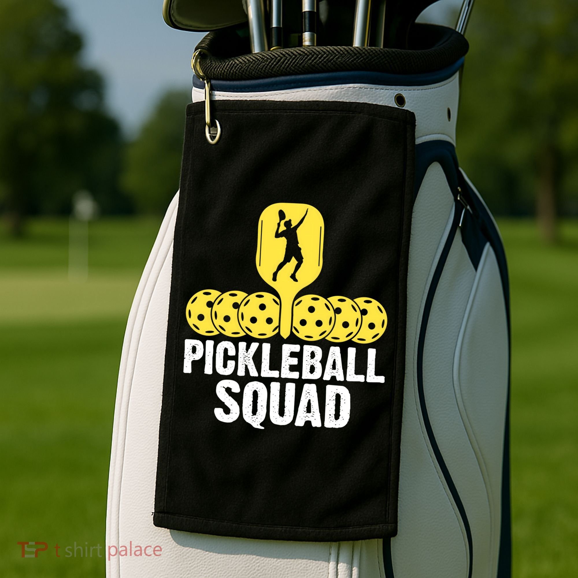 Funny Pickleball Squad Sport Gift Pickleball Player Golf Towel