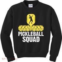 Funny Pickleball Squad Sport Gift Pickleball Player Kids Sweatshirt thumb 0
