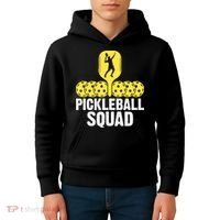 Funny Pickleball Squad Sport Gift Pickleball Player Kids Hoodie thumb 4