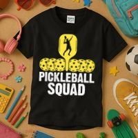 Funny Pickleball Squad Sport Gift Pickleball Player Kids T-Shirt thumb 3