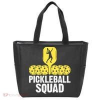 Funny Pickleball Squad Sport Gift Pickleball Player Tote Bag thumb 0